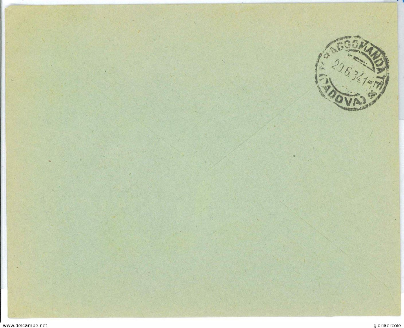 BK1609 - ITALY - Postal History - FOOTBALL Wold Cup 1934 : 1.25 L *2 On REGISTERED Cover - 1934 – Italy