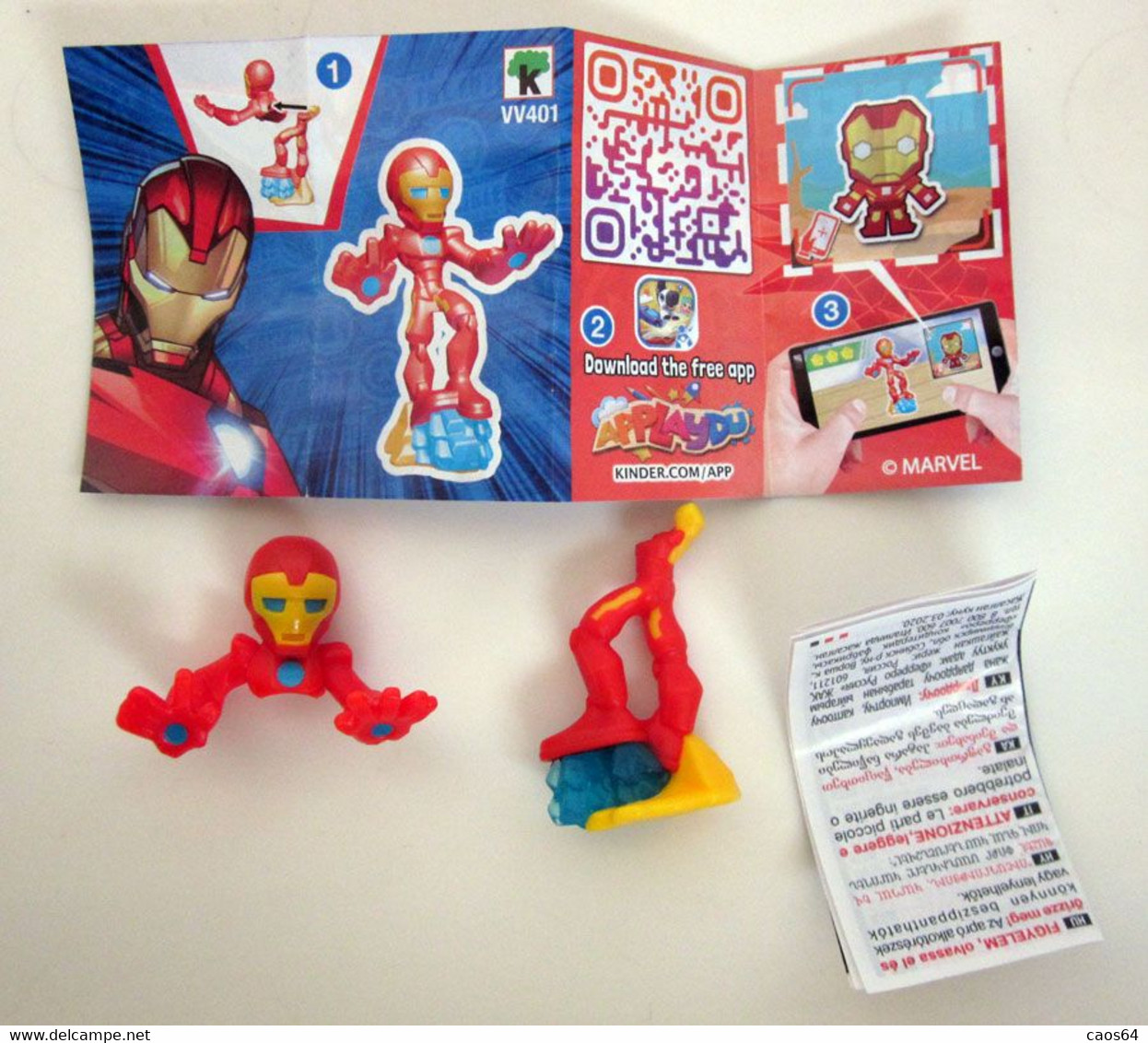 IRON MAN VV401 + BPZ   SORPRESA KINDER ITALY Ferrero - Cartoons