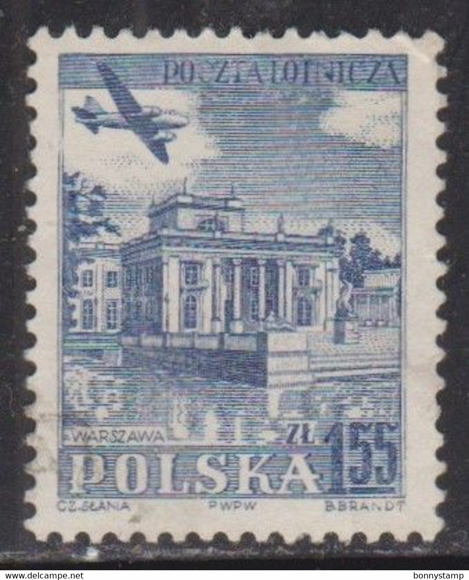 Polonia, 1954 - 1,55z Lazienki Park - Nr.C39 Usato° - Used Stamps