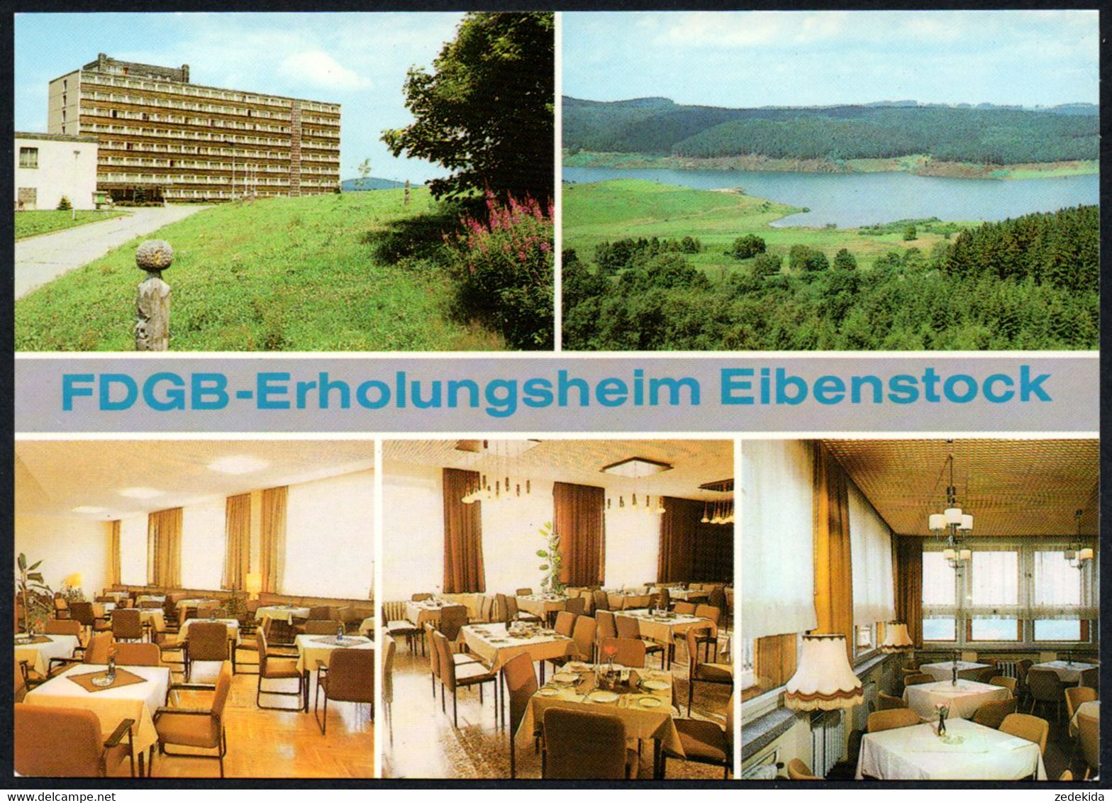 E8518 - TOP Eibenstock FDGB Heim  - Verlag Erlbach - Eibenstock