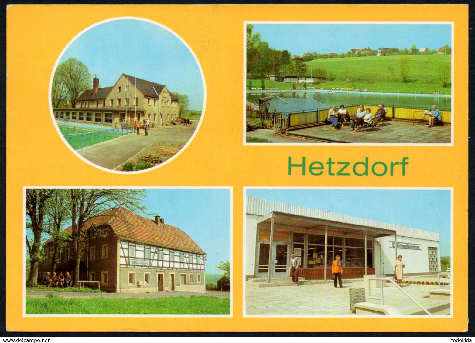 E8537 - TOP Hetzdorf Betriebsferienheim NRAVA HO Gaststätte Kaufhalle -  Bild Und Heimat Reichenbach - Hetzdorf