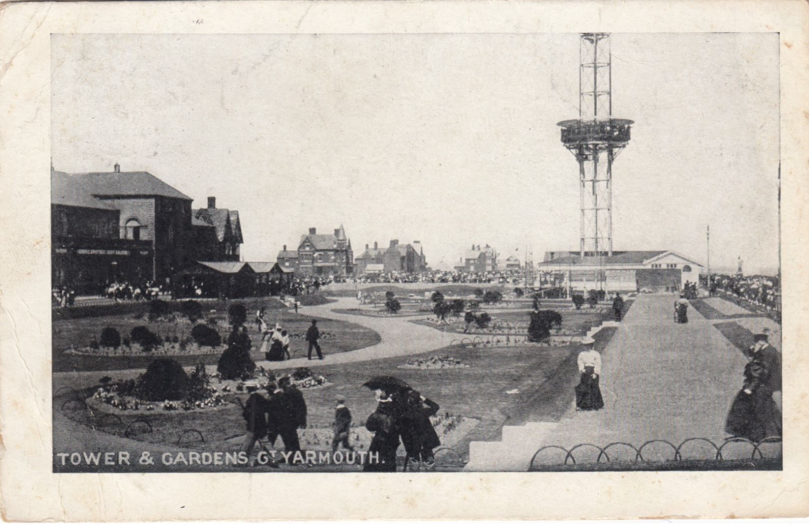 GREAT YARMOUTH , Norfolk , England , 1904 ; Tower & Gardens - Great Yarmouth