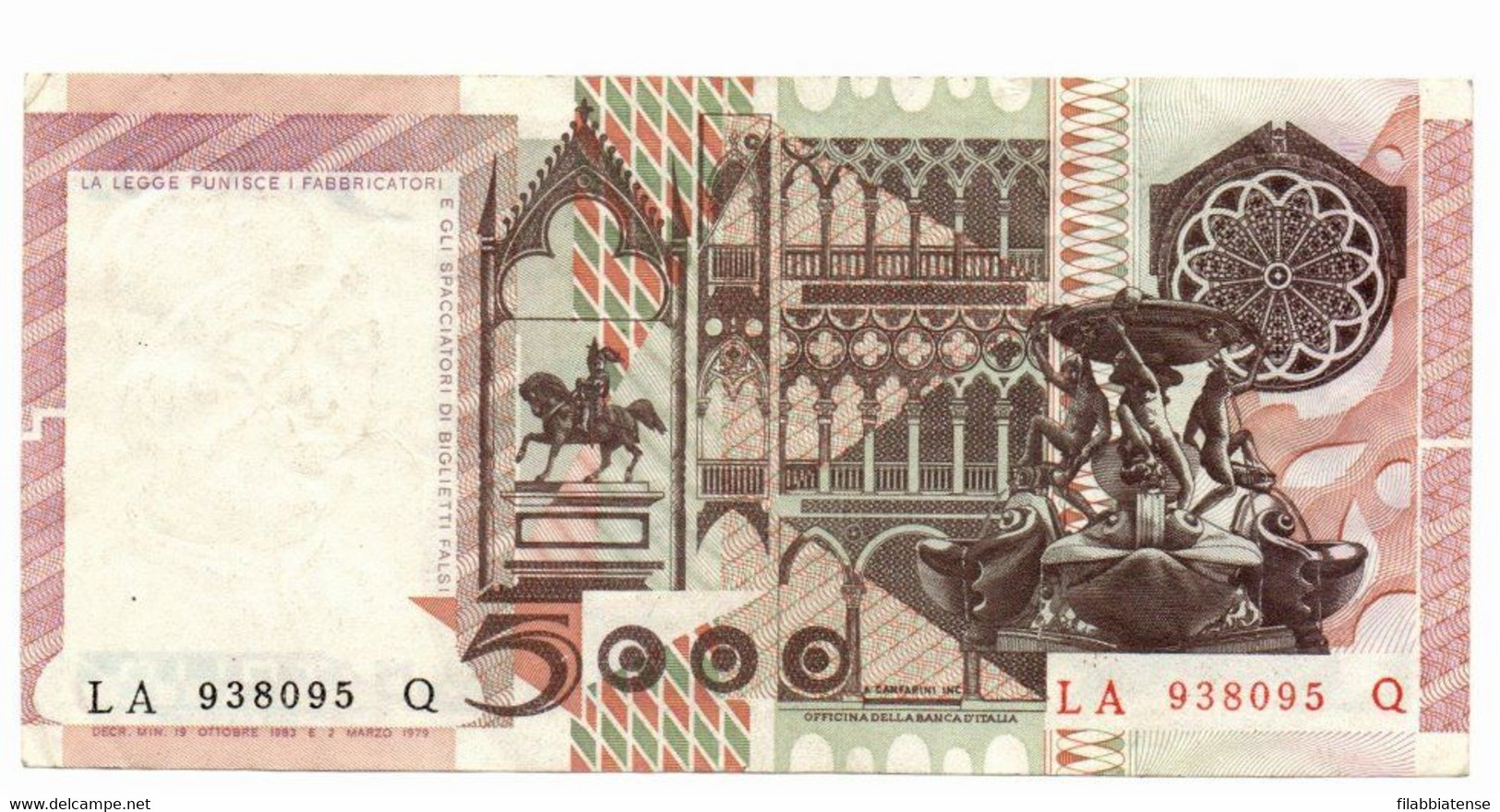 Italia - 5.000 Lire 1983 Antonello Da Messina    ---- - 5000 Lire