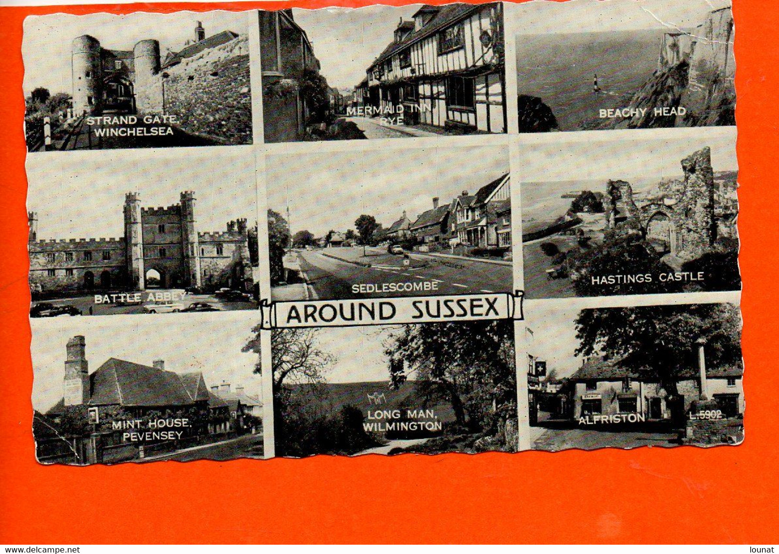 Around SUSSEX - Timbres Oblitération (pli Coin Droit) - Arundel