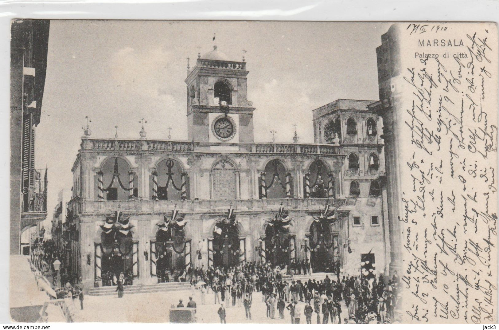 Cartolina - Marsala - Palazzo Di Citta' - Trapani