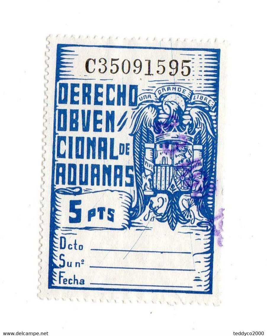 BARCELONA AYUNTAMIENTO Derecho Obvencional De Aduanas - Postage-Revenue Stamps