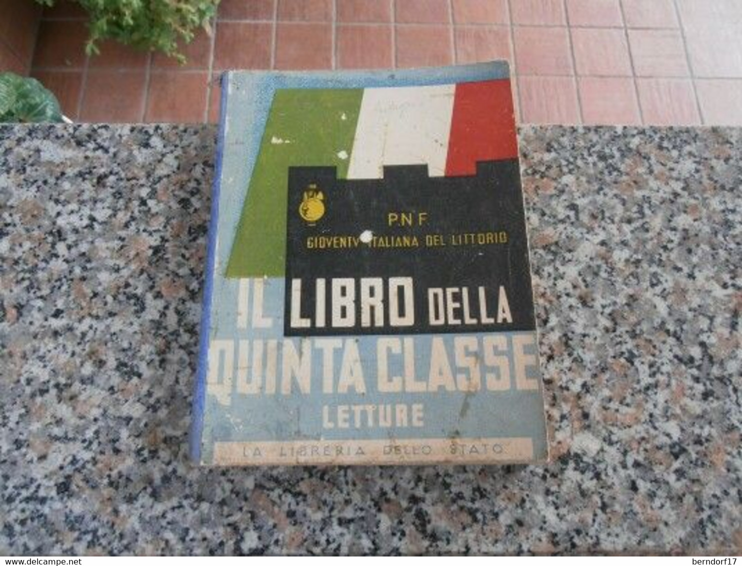 IL LIBRO DELLA QUINTA CLASSE - Letture. Rinaldi Luigi. 1939 - History