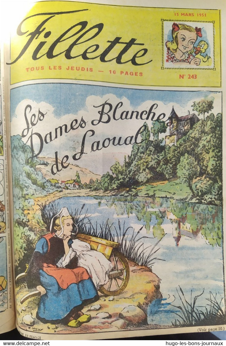 Fillette année 1951_ De 233 à 244 ( 04 janvier au 23 mars 1951)_ 244 incomplet et 233 incomplet