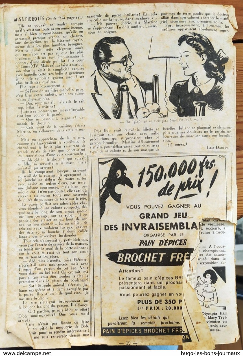 Fillette année 1951_ De 233 à 244 ( 04 janvier au 23 mars 1951)_ 244 incomplet et 233 incomplet