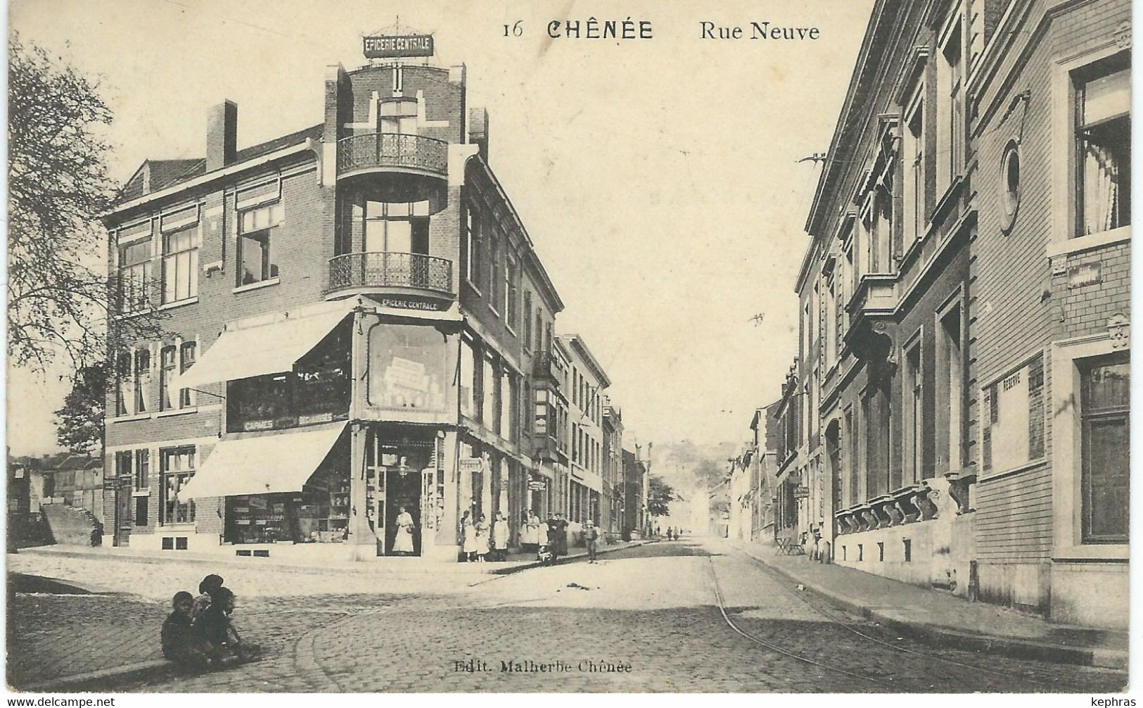 16 CHENEE : Rue Neuve - RARE VFARIANTE - Cachet De La Poste 1911 - Liege