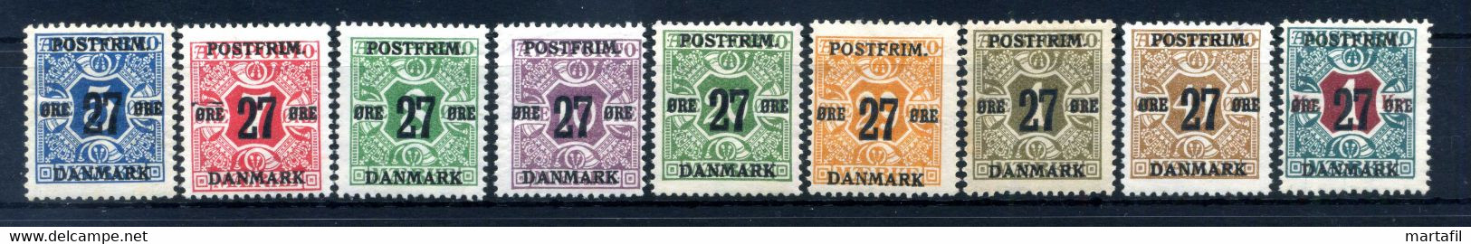 1918 DANIMARCA N.95/104 (senza N.102) * (giornali Del 1915) - Nuevos