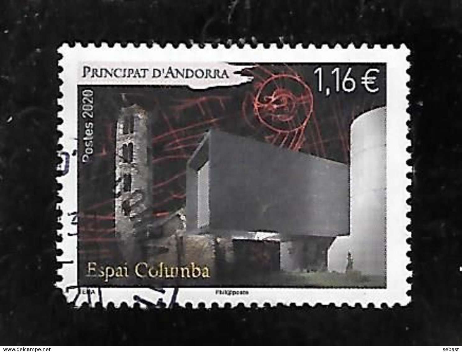 TIMBRE OBLITERE D'ANDORRE DE 2020 - Used Stamps