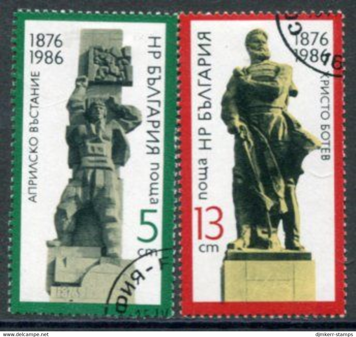 BULGARIA 1986 April Rising Anniversary Used.  Michel 3465-66 - Used Stamps