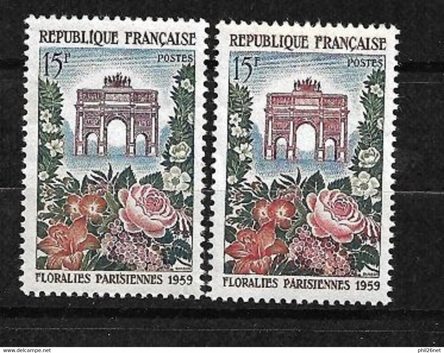 France  Dallay N° 1212  Et 1212a   Cote  =  750 Euros  Neufs * *  B/ TB     Voir Scans       - Unused Stamps