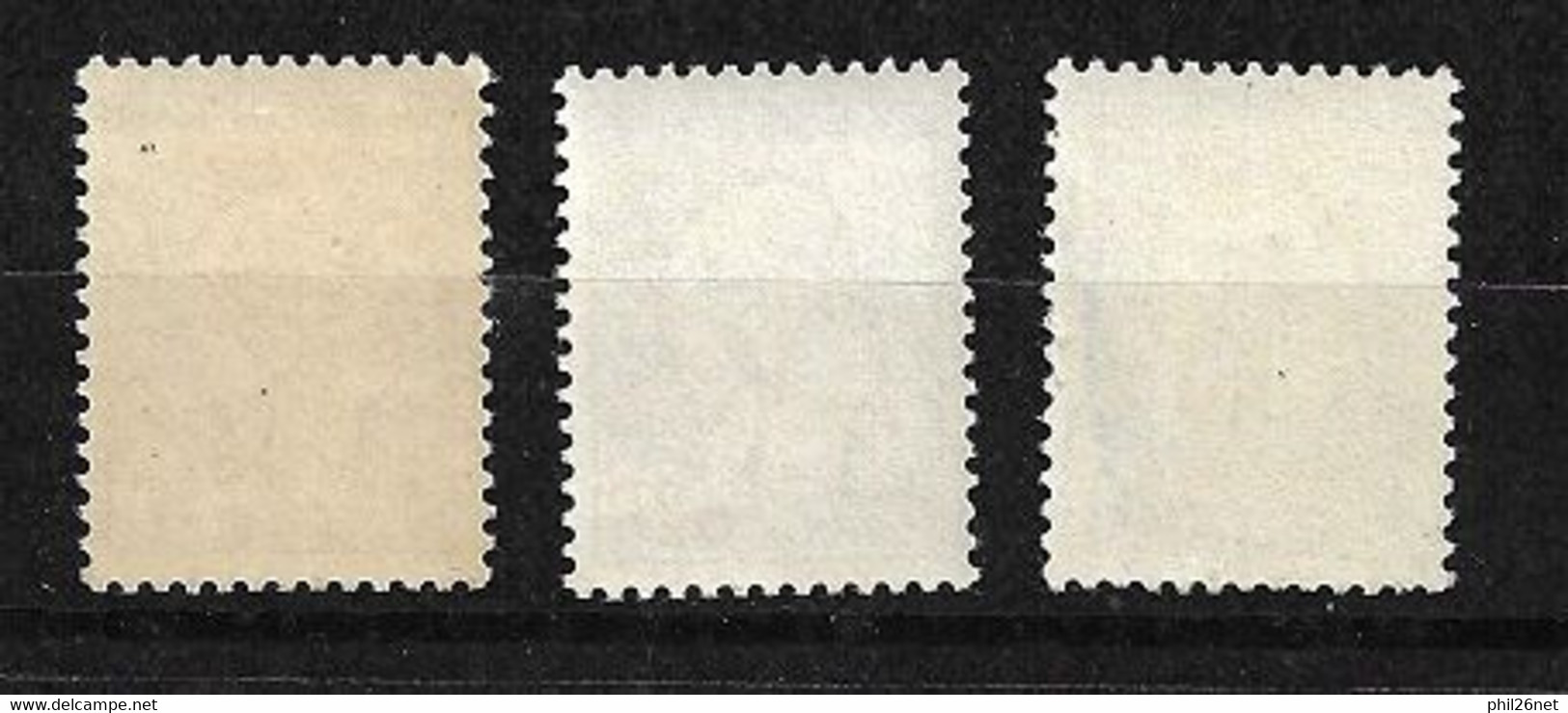 France   N° 1282 ; 1282a  Et 1282 Doiuble Impression Du Rouge   RR   Neufs * *  B/ TB     Voir Scans       - Unused Stamps