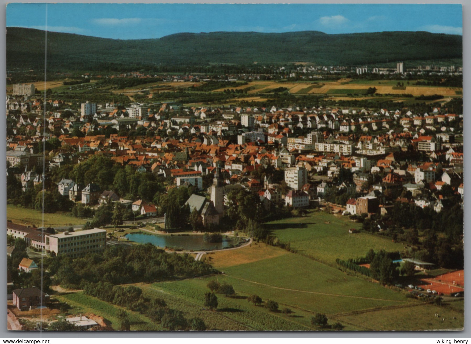 Oberursel - Luftbild 1   Mit Kirche Und Berufsschule - Oberursel