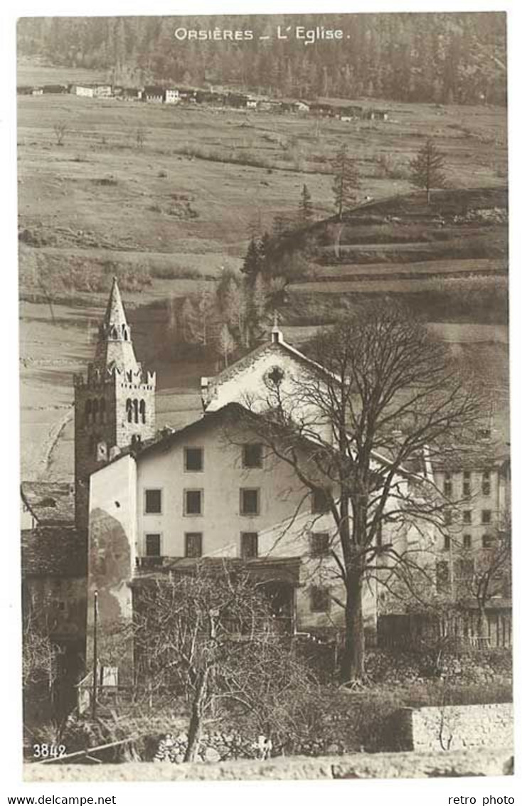 Cpa Suisse - Orsières - L'église - Orsières