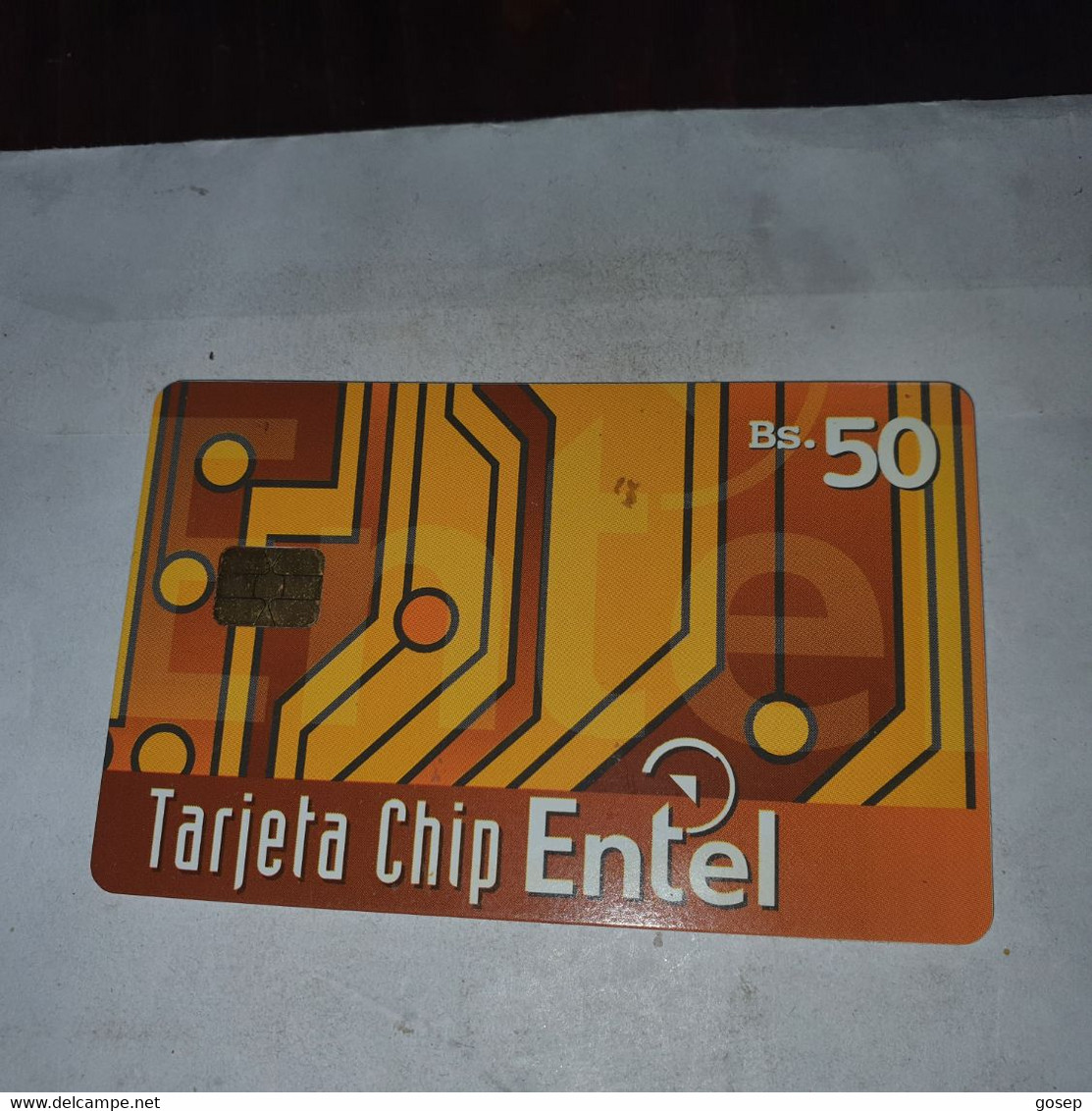 Bolivia-tarjeta Chip Intel-(12)-(?)-(bs.50.00)-used Card+1prepiad Free - Bolivie