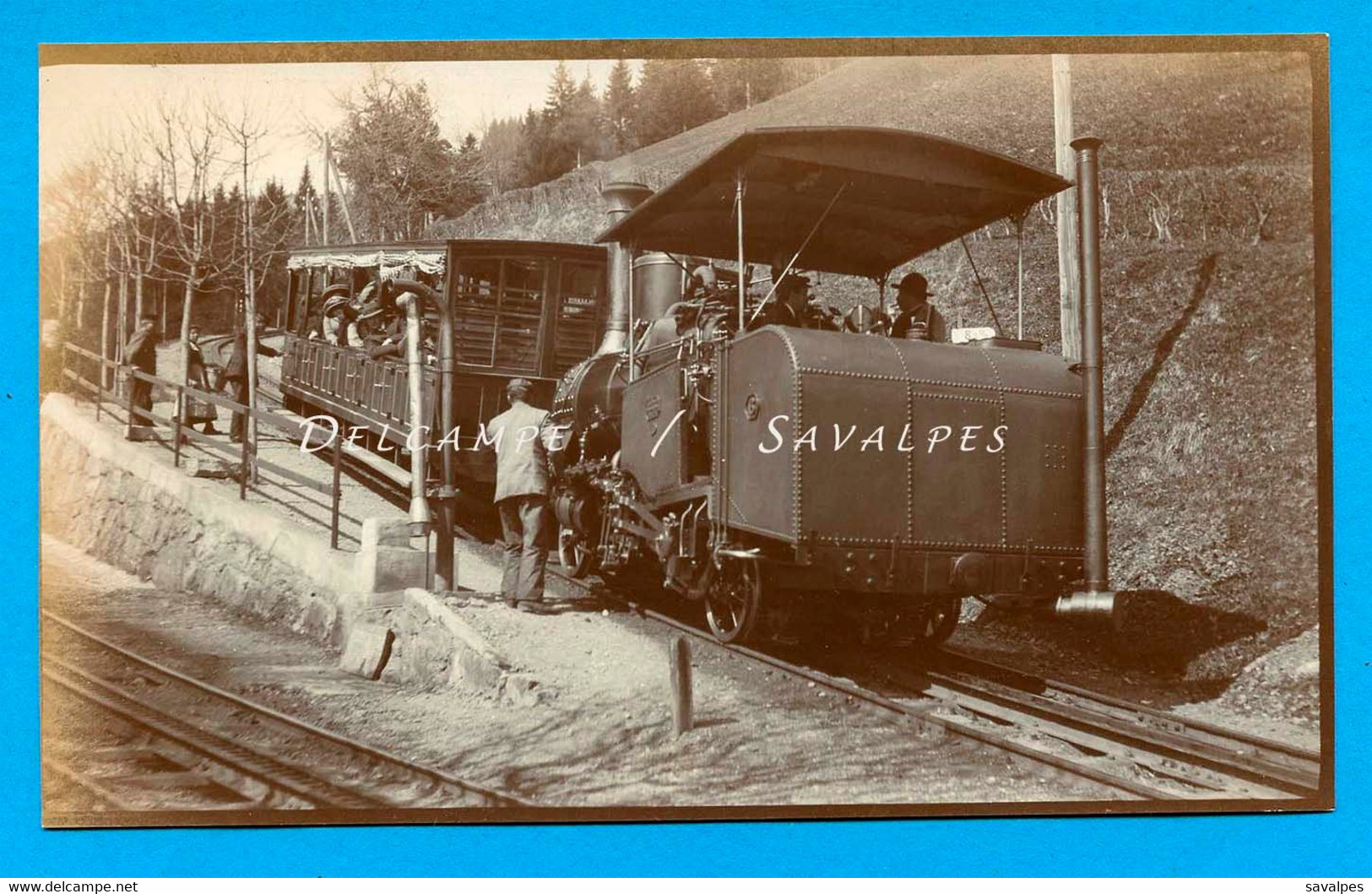 Suisse Lucerne Righi * Train à Crémaillère Du Rigi * Photo Vers 1910 - Voir Scans - Treni