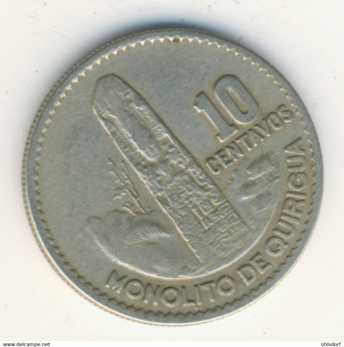 GUATEMALA 1969: 10 Centavos, KM 267 - Guatemala