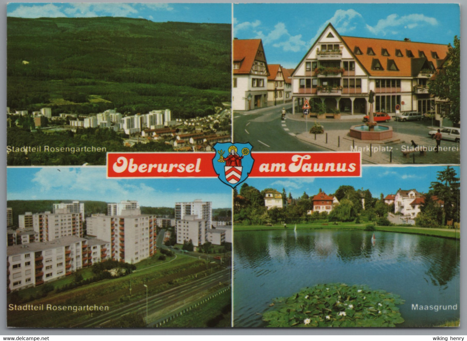 Oberursel - Mehrbildkarte 3   Mit 2x Stadtteil Rosengärtchen - Oberursel