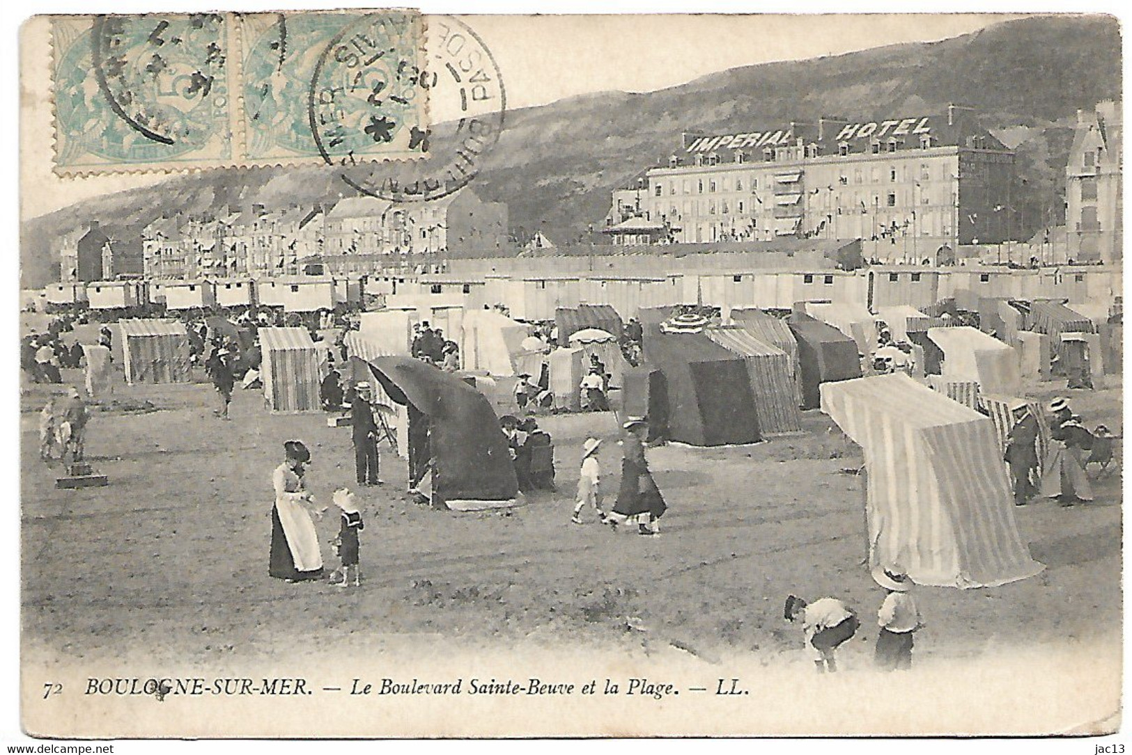 L100H945 - Boulogne-sur-Mer - 72 Le Boulevard Sainte-Beuve Et La Plage - Boulogne Sur Mer