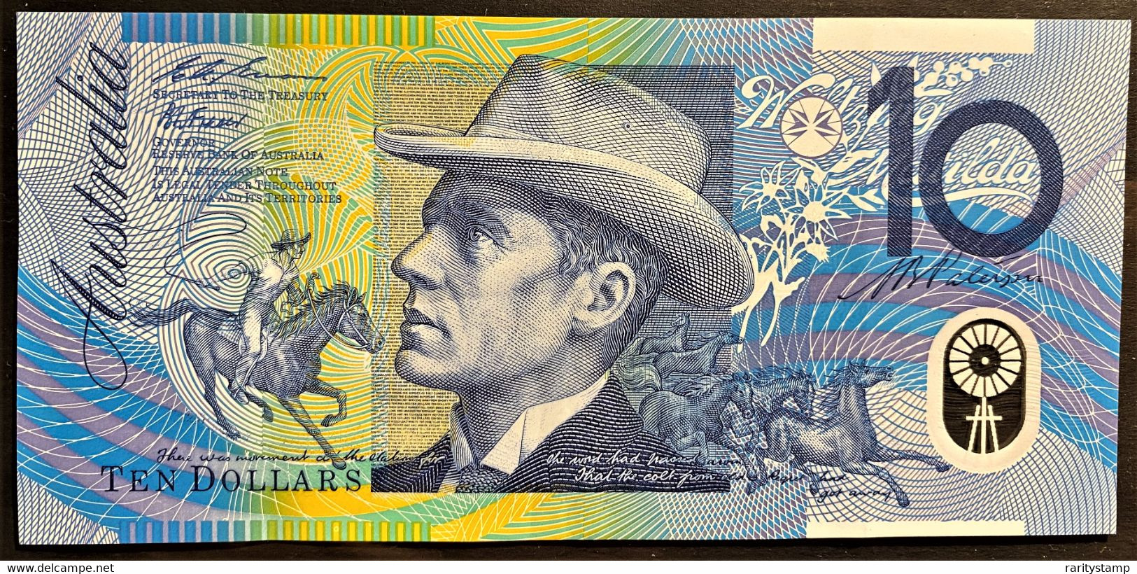 AUSTRALIA 1996  10 $ POLYMER QFDS - Lokale Munt