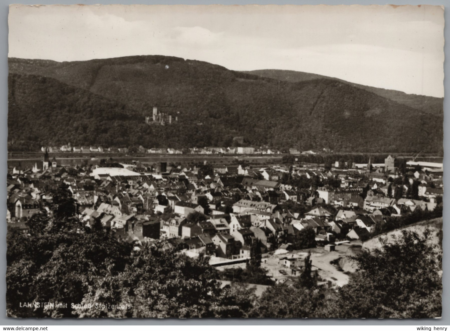 Lahnstein - S/w Mit Schloß Stolzenfels - Lahnstein