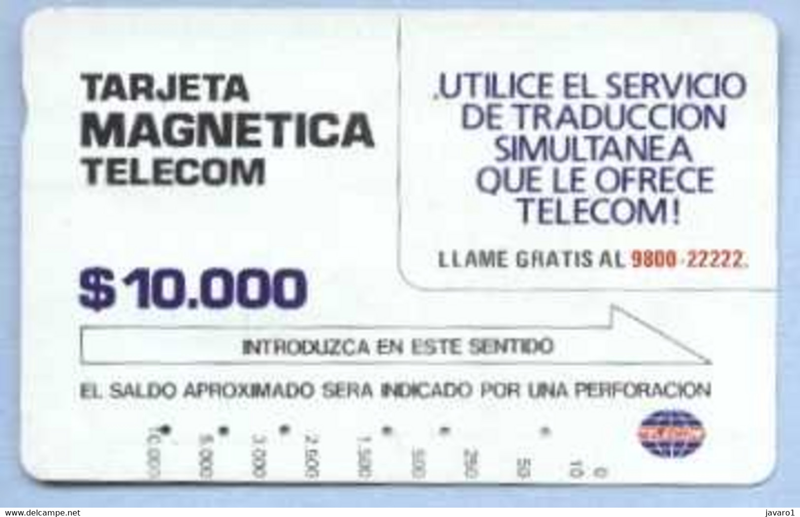 COLOMBIA : COLMT10 $10000 Utilice Serv De Traducc USED - Colombia