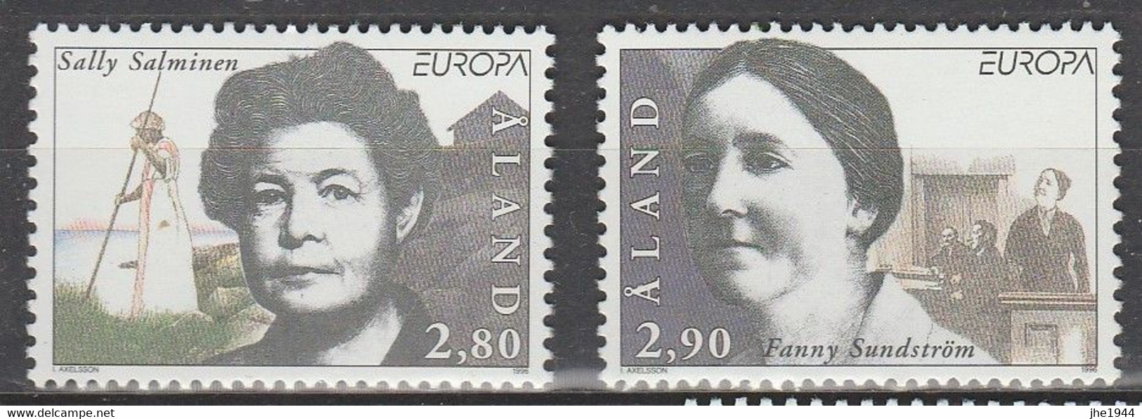 Aland Europa 1996 N° 113/ 114 ** Femmes Celebres - 1996