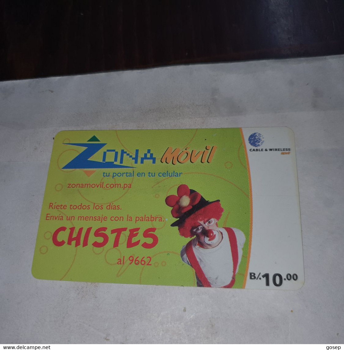 Bolivia-chistes-(23)-(bs10.00)-(3323-3364-7756-0892)-used Card+1card Prepiad Free - Bolivië