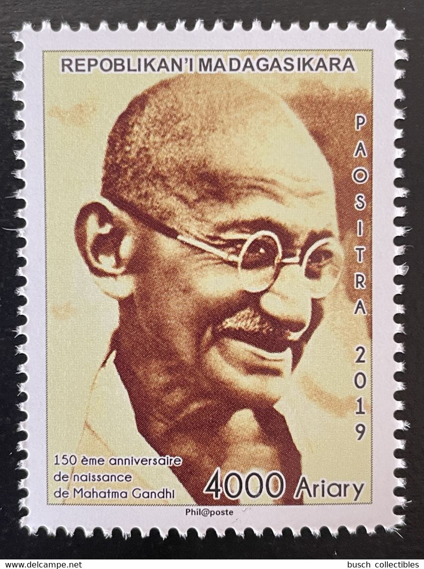 Madagascar Madagaskar 2019 / 2020 Mi. 2717 150ème Anniversaire Mohandas Mahatma Gandhi 150th Anniversary Inde India - Mahatma Gandhi