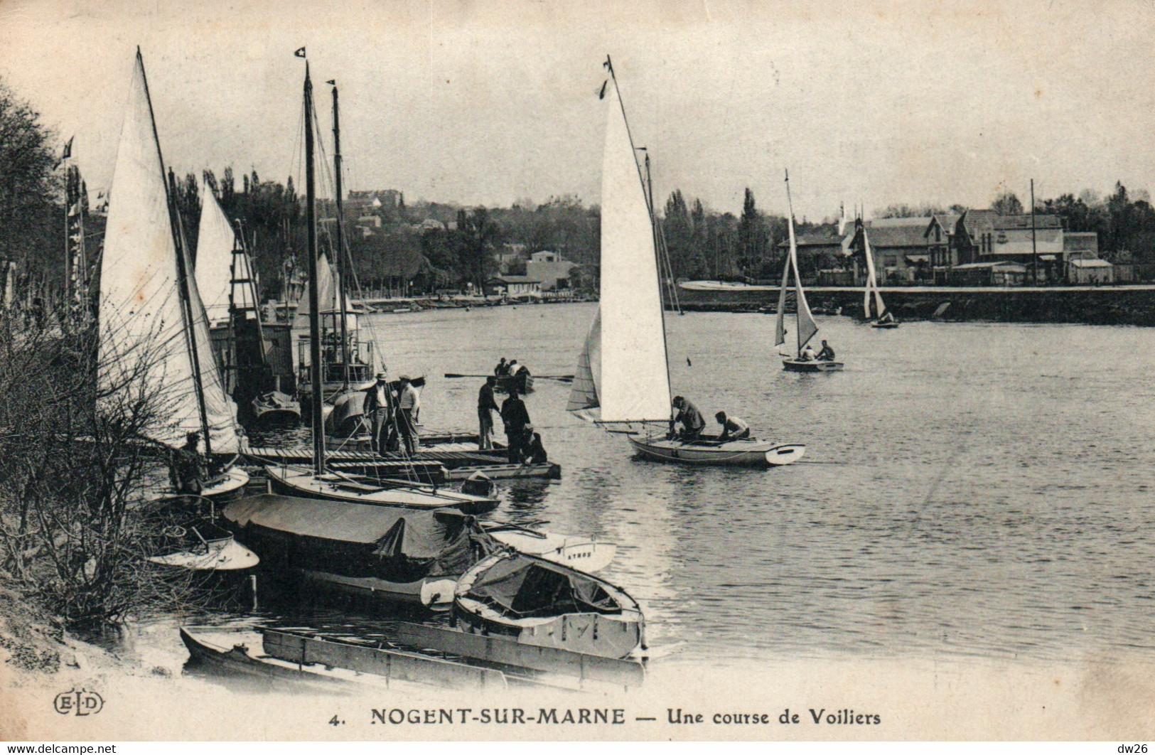 Voile - Nogent-sur-Marne - Une Course De Voiliers - Carte E.L.D. N° 4 - Voile