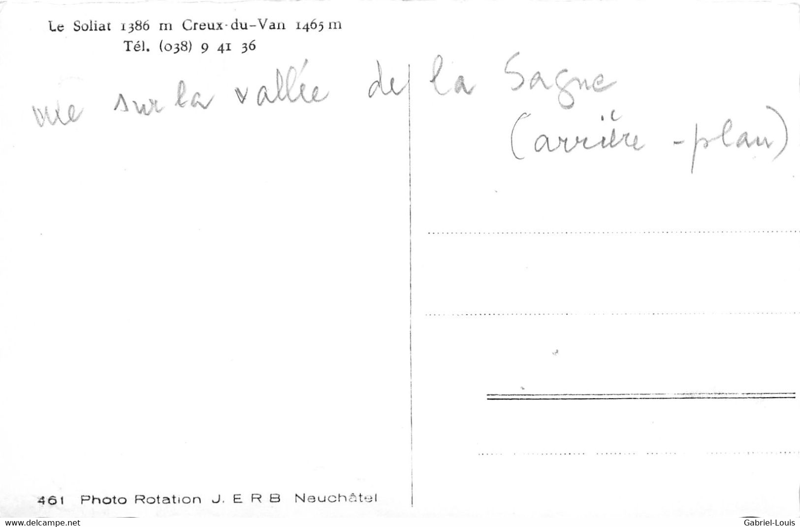 Creux Du Van - Et Le Dos D'Âne - Vue Sur La Vallée De La Sagne - La Sagne