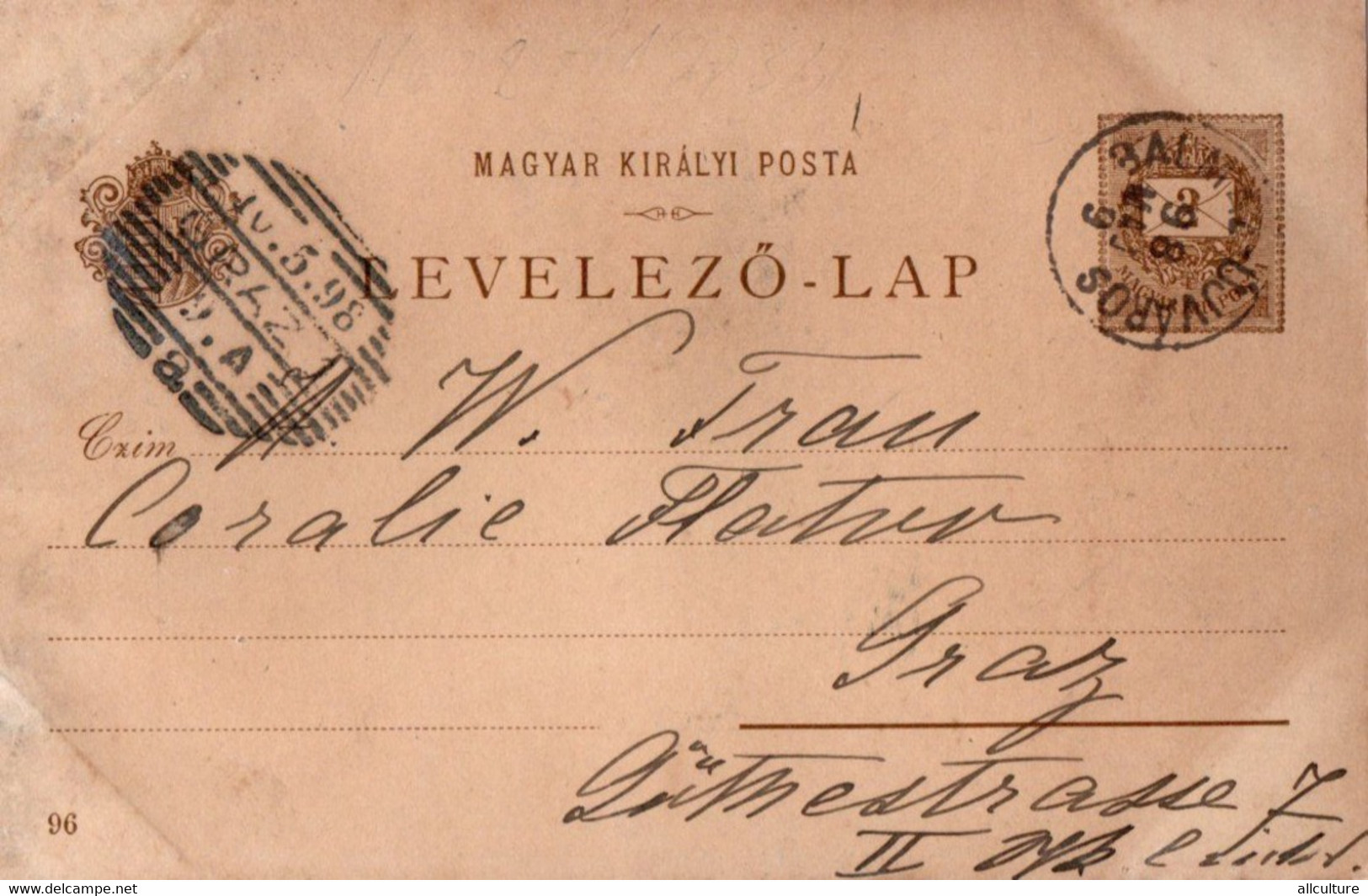 A882 - BUDAPEST VINTAGE POSTAL STATIONERY 1898 EXPOSITION PALAIS DE L'INDUSTRIE ET CORSO - Enteros Postales