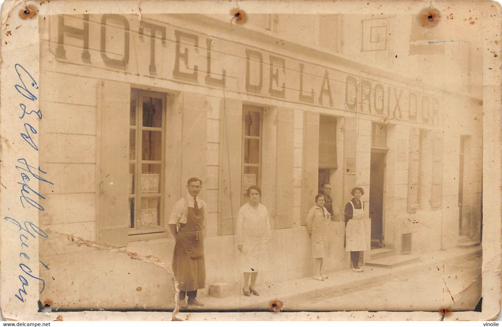 PIE.T. J-M-21-010 : COZES. HOTEL DE LA CROIX D'OR.  HOTEL GUEDON. (gros Défauts) - Autres & Non Classés