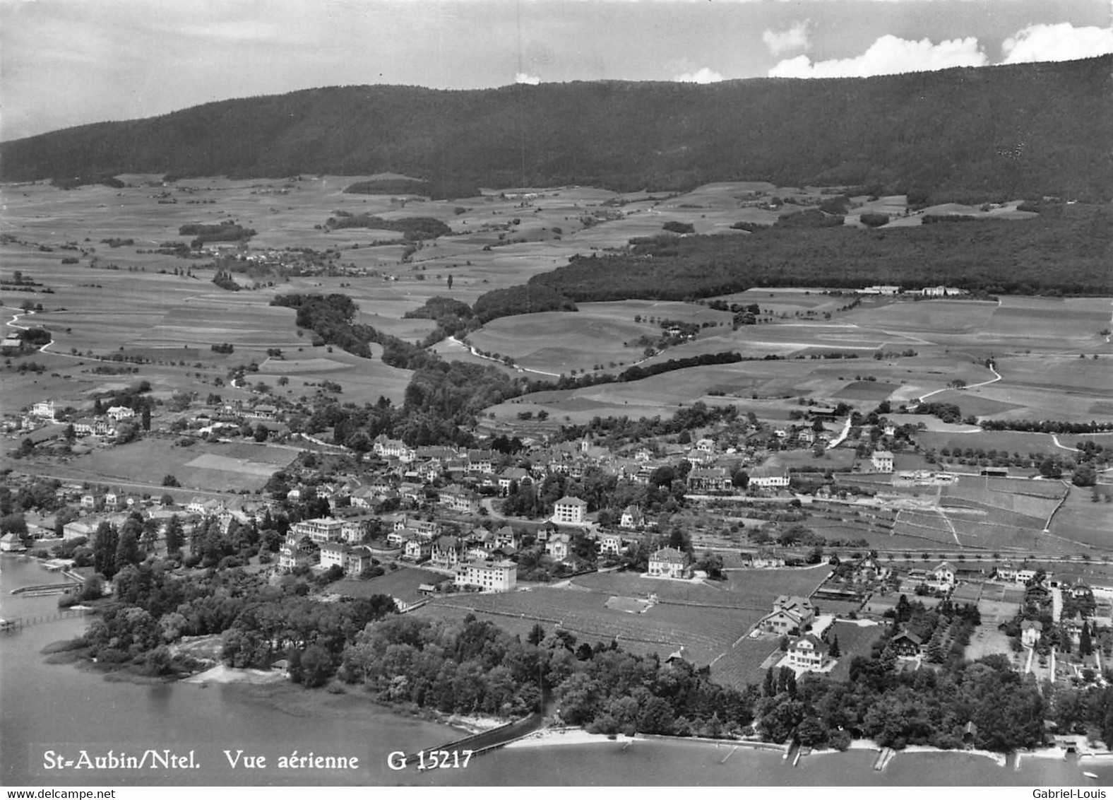 St. Aubin Vue Aérienne (10 X 15 Cm) - Saint-Aubin/Sauges