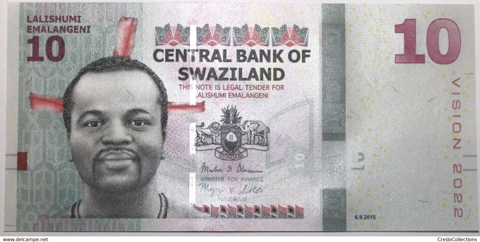 Swaziland - 10 Emalangeni - 2015 - PICK 41a - NEUF - Swaziland