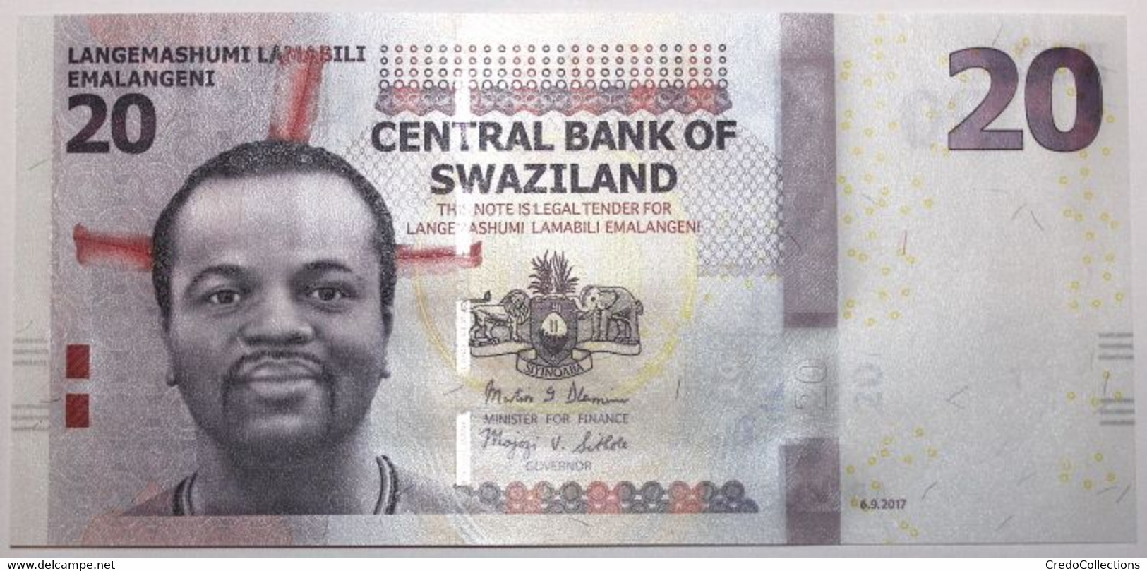 Swaziland - 20 Emalangeni - 2017 - PICK 37c - NEUF - Swaziland