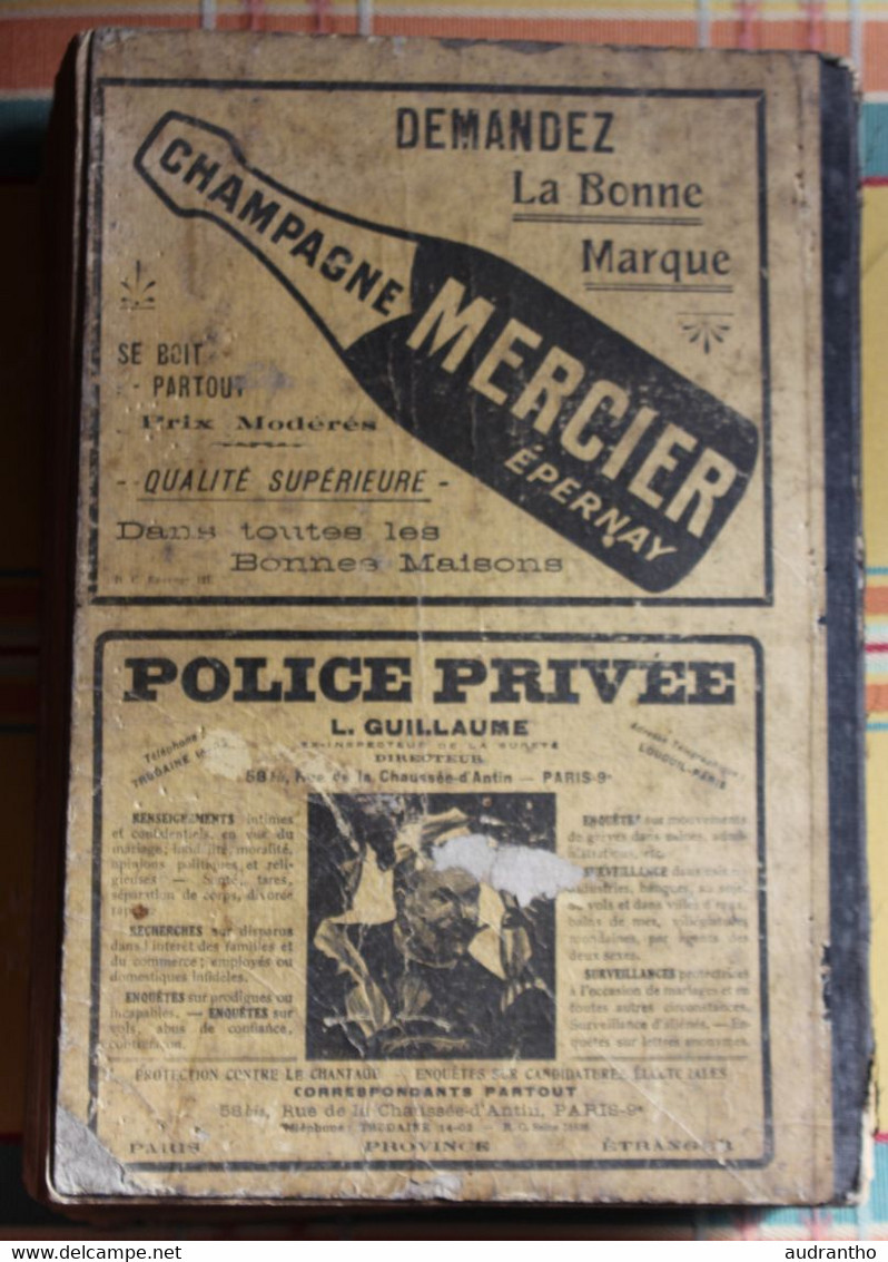 Rare annuaire officiel des abonnés aux réseaux téléphoniques 1925 régions ouest et sud-ouest