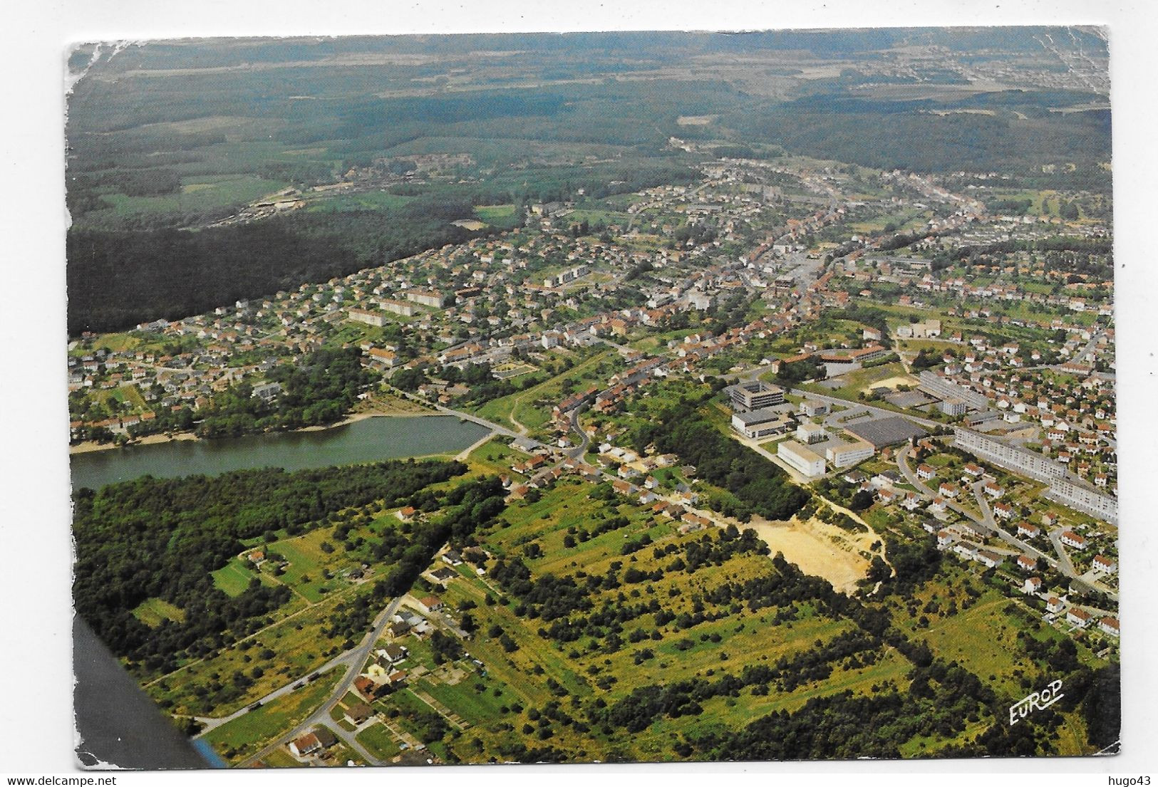 CREUTZWALD - VUE AERIENNE - PLIS ANGLES - CPM GF VOYAGEE - Creutzwald