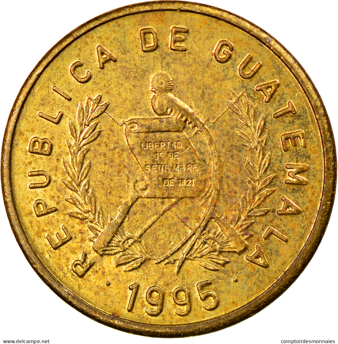 Monnaie, Guatemala, Centavo, Un, 1995, TTB, Laiton, KM:275.5 - Guatemala