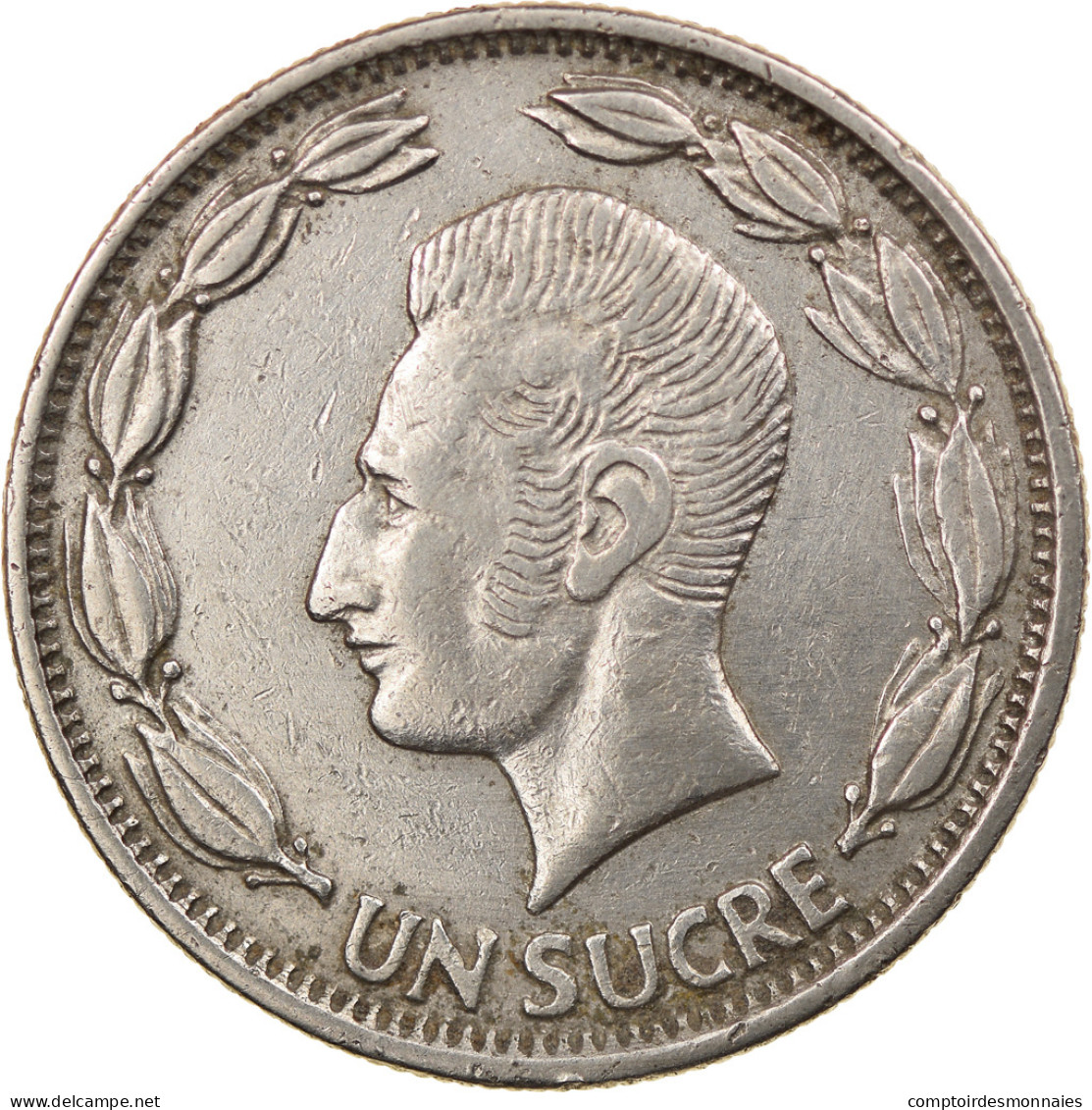 Monnaie, Équateur, Sucre, Un, 1964, TTB, Nickel Clad Steel, KM:78b - Ecuador