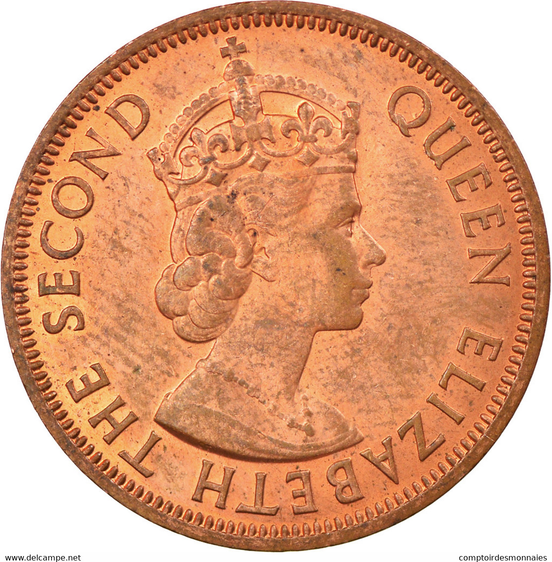 Monnaie, Etats Des Caraibes Orientales, Elizabeth II, Cent, 1965, SUP, Bronze - Ostkaribischer Staaten