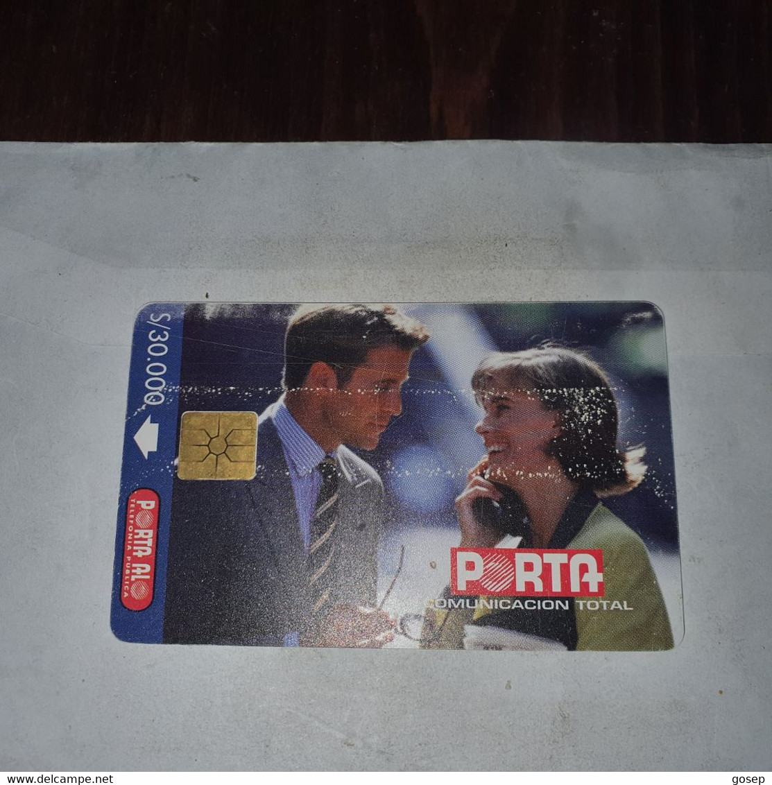 Ecuador-porta Cdmunicacion-(6)-(s/.30.000)-(907D37D)-(lokking Out Side)-used Card+1card Prepiad Free - Ecuador