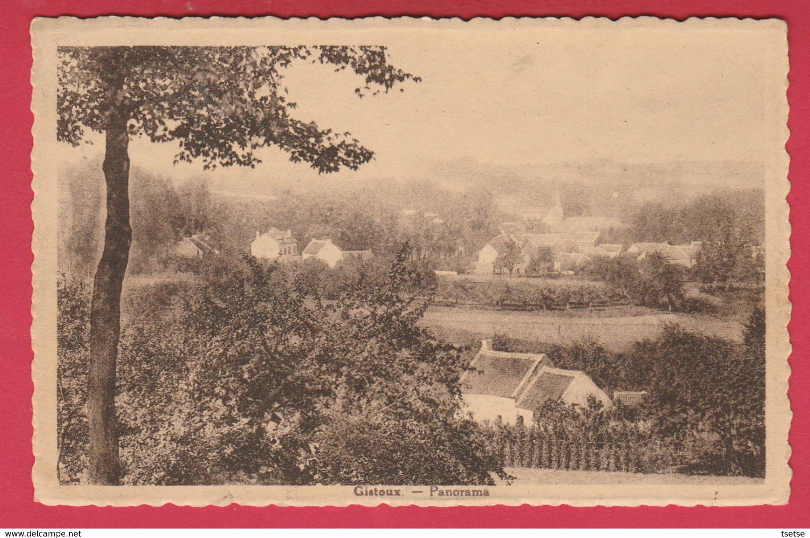 Gistoux - Panorama ... De La Commune -1933 ( Voir Verso ) - Chaumont-Gistoux