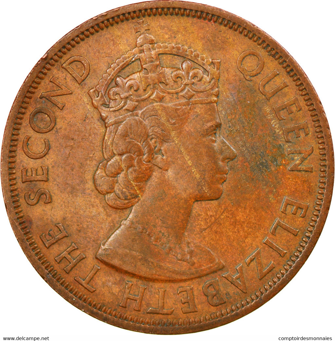 Monnaie, Etats Des Caraibes Orientales, Elizabeth II, 2 Cents, 1965, TTB+ - Caraïbes Orientales (Etats Des)