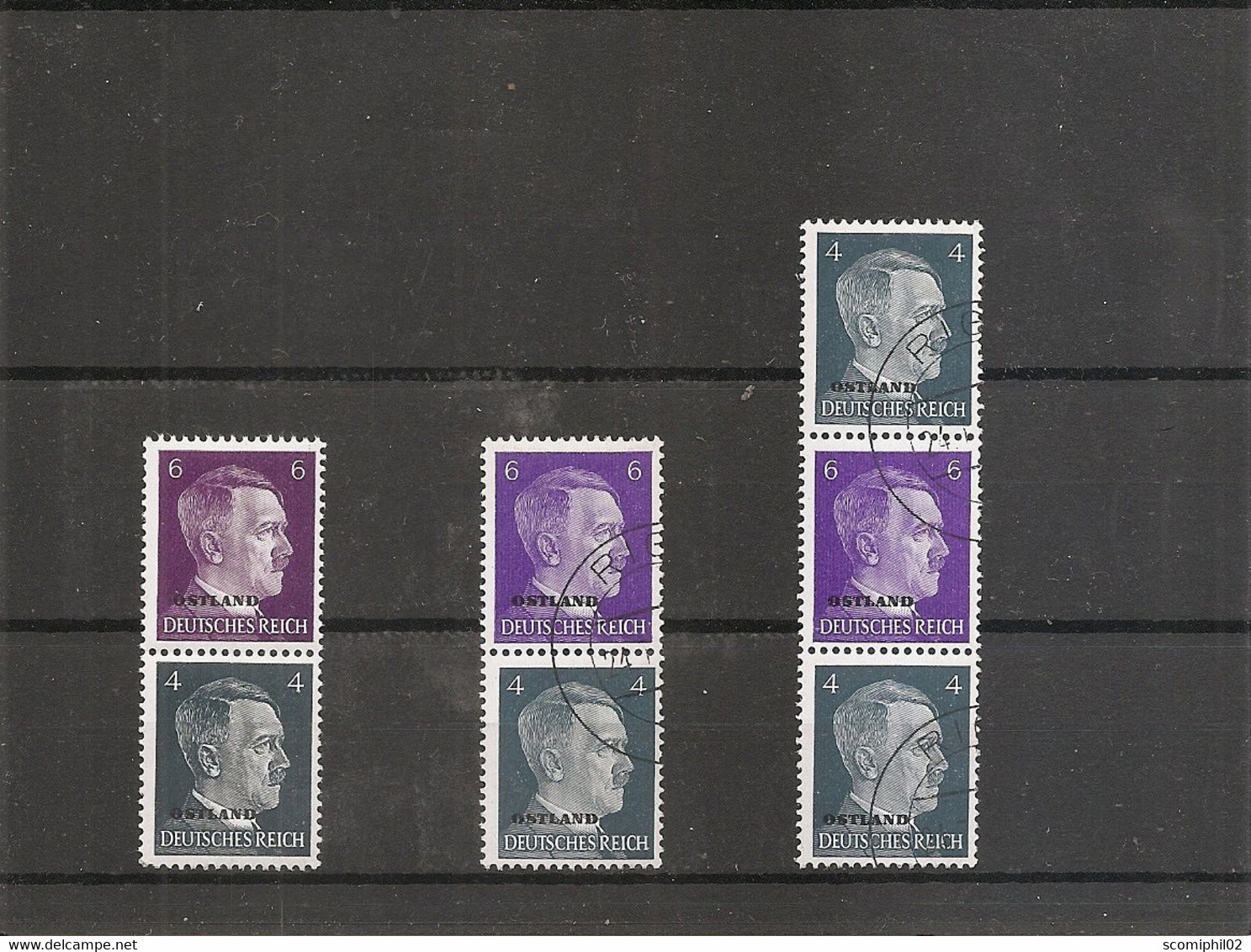 Russie - Occupation Allemande - Ostland ( S3 XXX -MNH - + S3 Et S2 Oblitérés) - 1941-43 Occupazione Tedesca