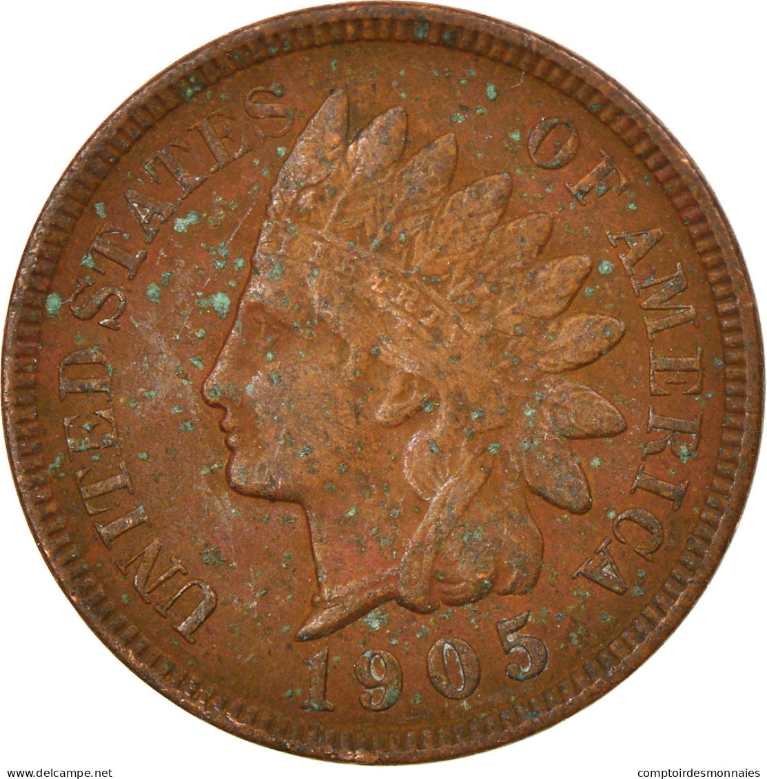 Monnaie, États-Unis, Indian Head Cent, Cent, 1905, U.S. Mint, Philadelphie - 1859-1909: Indian Head