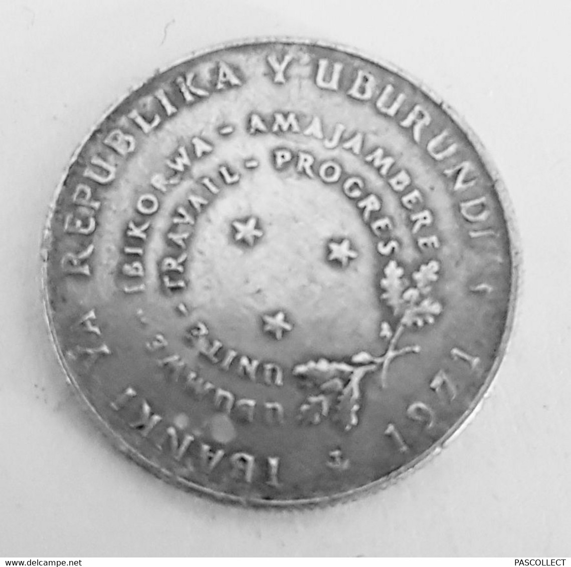 BURUNDI 1971 5 FRANCS - Burundi